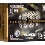 FEPD40P1 1 FED PUNCH 40 S&W 165GR JHP 20/200