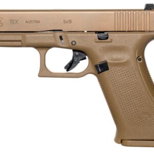 Glock 19X 9mm coyote brown 4.02 inch pistol with Glock Night Sights