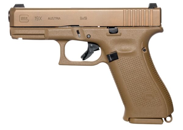 GLPX1950703 1 GLOCK G19X G5 9MM 10+1 4.0" FDE GNS