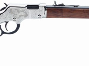 Henry Silver Eagle 2nd Edition .22 lever-action rifle with 20 inch octagon barrel and walnut stock