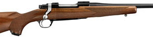 Ruger Hawkeye Compact 7mm-08 Rem rifle, 16.5 inch barrel, satin blued finish, American walnut stock