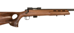 Keystone Sporting Arms 722 Varmint .22 LR rifle with 20-inch blued barrel and walnut thumbhole stock