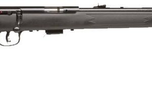 Savage Mark II F .22 LR bolt-action rifle with matte black synthetic stock