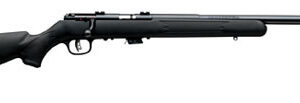Savage Mark II F .17 HM2 bolt-action rifle with black synthetic stock and blued barrel