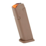 MGGL47459 1 MAG GLOCK OEM 17/34 9MM 17RD FDE PKG