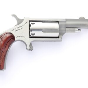 North American Arms Mini 1.625 inch stainless revolver with Eagle Head wood grips