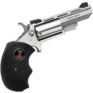 North American Arms Black Widow 2-inch vent rib stainless mini-revolver with black rubber grip