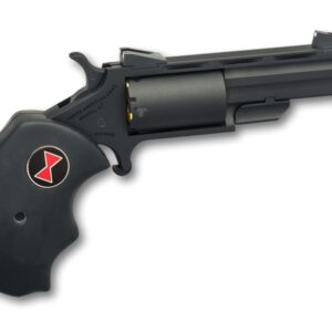 North American Arms Black Widow 2-inch vent barrel mini-revolver with black Cerakote and rubber grips