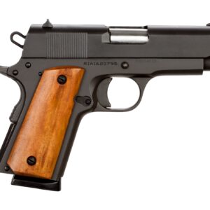 Rock Island Armory M1911-A1 GI Series .45 ACP 3.5 inch parkerized pistol with wood grips