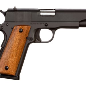 Armscor Rock Island Armory M1911-A1 GI .45 ACP pistol side view with wood grips