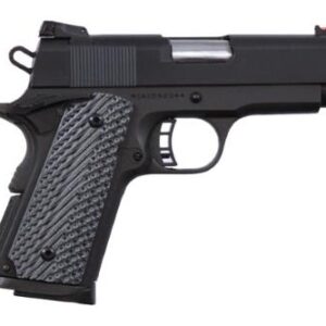 Rock Island Armory Rock Ultra CS .45 ACP compact 1911 black parkerized with black-gray G10 grips