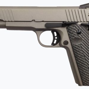 Rock Island Armory EFS .45 ACP 5in 1911 pistol Gun Metal Gray Cerakote with black G10 grips