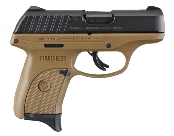 RU3297 scaled RUGER EC9S 9MM BLK/FDE 7+1 FS SAFETY