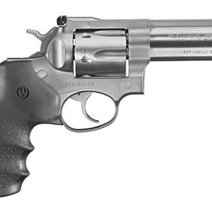 Ruger GP100 .357 Magnum 4.2-inch stainless revolver with black Hogue Monogrip