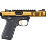 RUMKIVLITERCGB RUGER MKIV 22/45 LT 22LR 4.4" GLD/SY