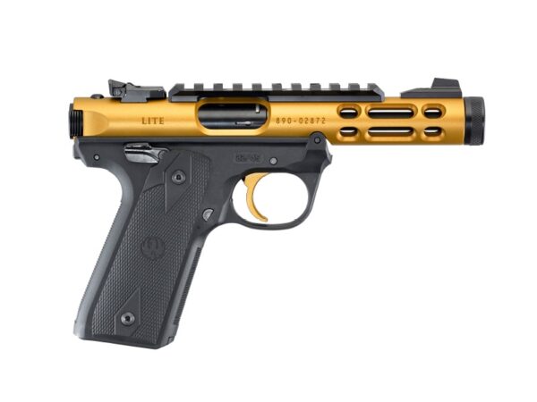 RUMKIVLITERCGB RUGER MKIV 22/45 LT 22LR 4.4" GLD/SY