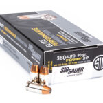 SGE380A1 50 1 SIG AMMO 380ACP 90GR JHP 50/500