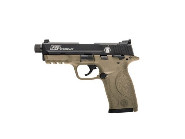 SM10242 SMITH AND WESSON M&P22 COMPACT 22LR FDE THREAD