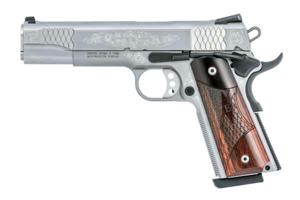 SM10270 SMITH AND WESSON SW1911 45ACP 5" SS/WD ENGRAVED