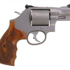 Smith & Wesson Performance Center 686 .357 Magnum 2.5 inch stainless revolver with wood grips