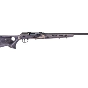 Savage A17 Target Thumbhole 17 HMR 22-inch heavy fluted barrel grey laminate stock