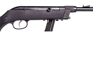 Savage 64 Takedown .22 LR rifle side view with black synthetic stock