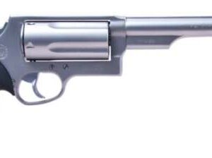 Taurus Judge Magnum .45 Long Colt/.410 Bore 6.5 in Matte Stainless Revolver with Black Rubber Grips