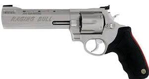 Taurus Raging Bull .44 Magnum 6.5-inch stainless revolver with black rubber grip