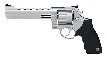 Taurus 608 .357 Magnum 6.5-inch ported stainless revolver with rubber grips