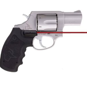 Taurus 856VL 2-inch stainless revolver with Viridian red laser rubber grip