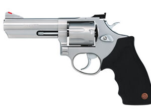 Taurus Model 66 .357 Magnum 4-inch matte stainless revolver with black rubber grips