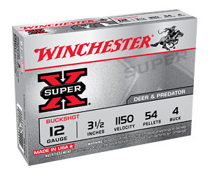 WIN SUPER-X 12GA 3.5" 4 BUCK 5/250