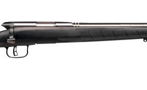 Savage B.Mag .17 WSM full-size rifle with 22 inch heavy barrel and black synthetic stock