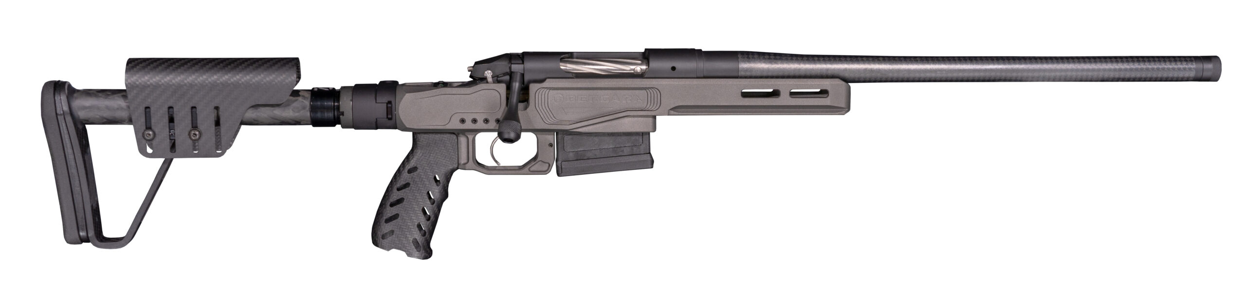Bergara MgMicro Lite .308 Win rifle with 18 inch carbon fiber barrel and folding magnesium ATOM chassis