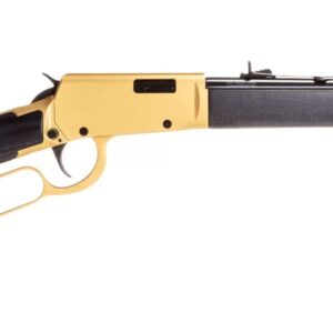 Rossi Rio Bravo .22 LR 18 inch lever-action rifle with gold receiver and dark hardwood stock