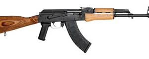 CENTURY ARMS WASR-10 7.62x39 with hardwood stock and blued/black finish