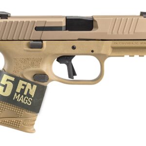 FN 509C compact 9mm pistol Flat Dark Earth with 3.7-inch barrel and five-magazine bundle