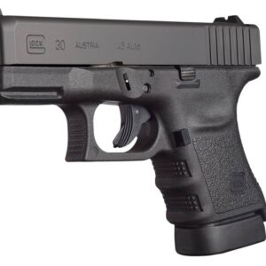 Glock 30SF .45 ACP subcompact pistol with 3.78 inch barrel and matte black polymer frame