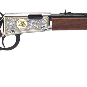 Henry Classic Lever 25th Anniversary .22 S/L/LR rifle with blued 18.5 inch barrel and walnut stock