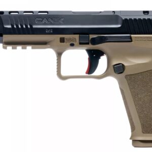 Canik METE SFx 9mm pistol black slide flat dark earth frame 5.2 inch barrel