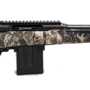 Savage Impulse Predator 6.5 Creedmoor rifle with Mossy Oak Terra Gila stock and 20-inch threaded barrel
