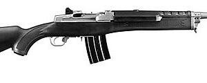 Ruger Mini-14 Ranch rifle matte stainless with black synthetic stock and 18.5 inch barrel