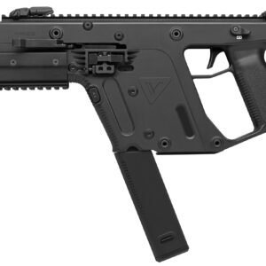 Kriss TDI SDP-E 10mm pistol in black with Picatinny rail and folding sights