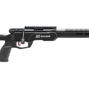 Savage B22 Precision Lite .22 LR rifle with 18 inch carbon fiber wrapped barrel and MDT chassis