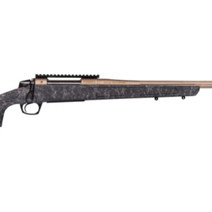 CVA Cascade .308 Win rifle with 22-inch threaded Cerakote barrel and Black with Smoked Bronze Web synthetic stock