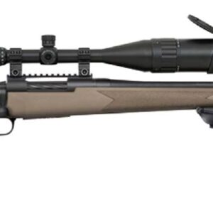Mossberg Patriot Night Train 6.5 Creedmoor rifle with 6-24x50 scope and bipod, Flat Dark Earth synthetic stock