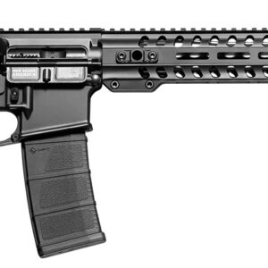 Patriot Ordnance Factory Minuteman 5.56 NATO rifle side view 16.5-inch barrel black