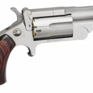 North American Arms Ranger II .22 Winchester Magnum 1.62-inch stainless mini-revolver with wood bird's-head grip