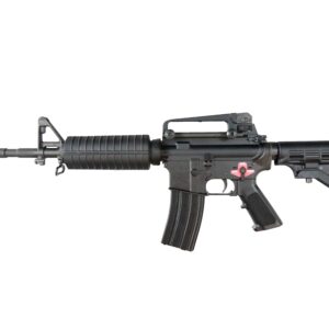 Bushmaster M4 Patrolman 5.56 NATO rifle with 16" barrel and detachable carry handle, black finish