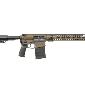 Patriot Ordnance Factory ROGUE .308 rifle in Patriot Brown with 13.75-inch barrel and Renegade rail